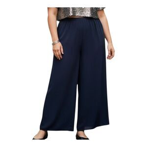 Wide Leg Chiffon Palazzo Pants Special Occasion Lined Flowy Party TanJay size 14